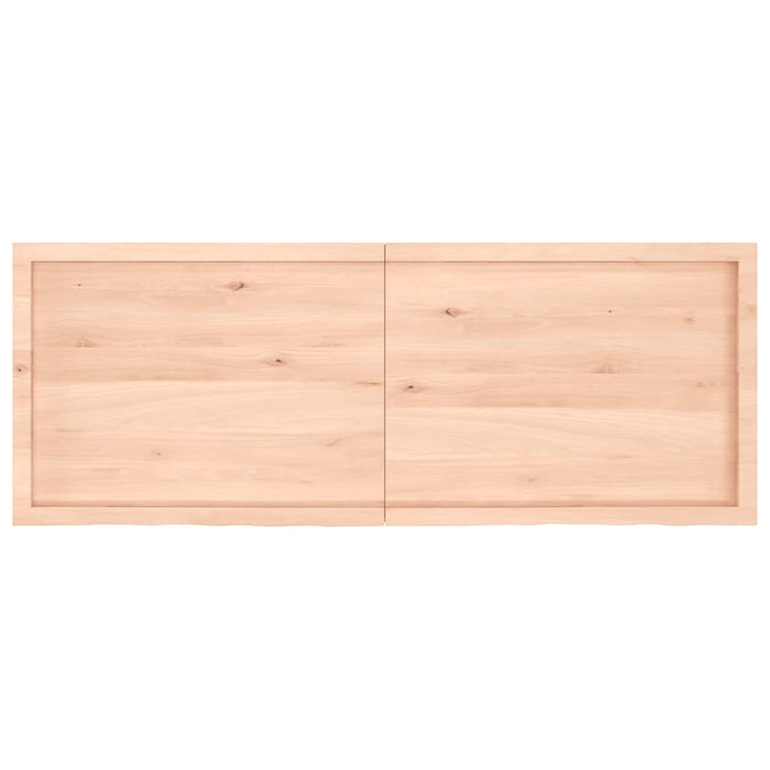 Blat de baie, 160x60x(2-4) cm, lemn masiv netratat WALTI