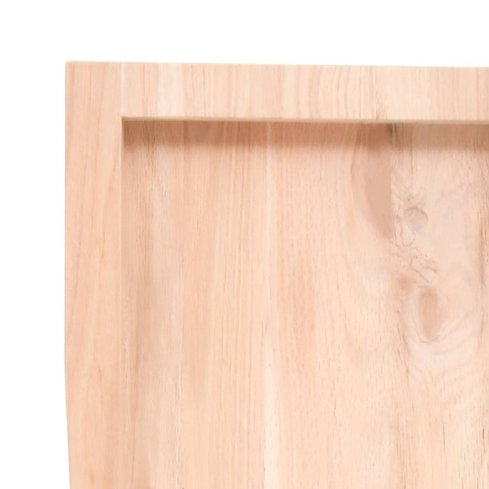 Blat de baie, 160x60x(2-4) cm, lemn masiv netratat WALTI