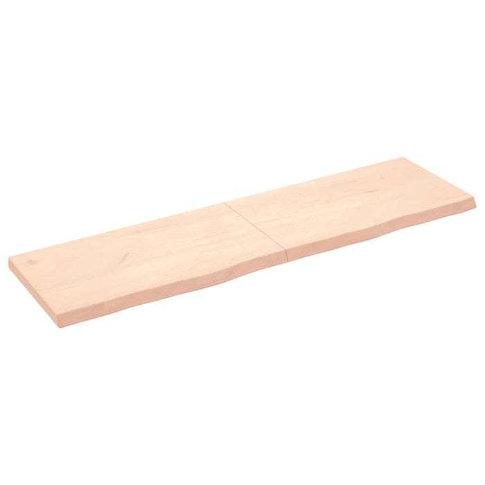 Blat de baie, 180x50x(2-6) cm, lemn masiv netratat WALTI