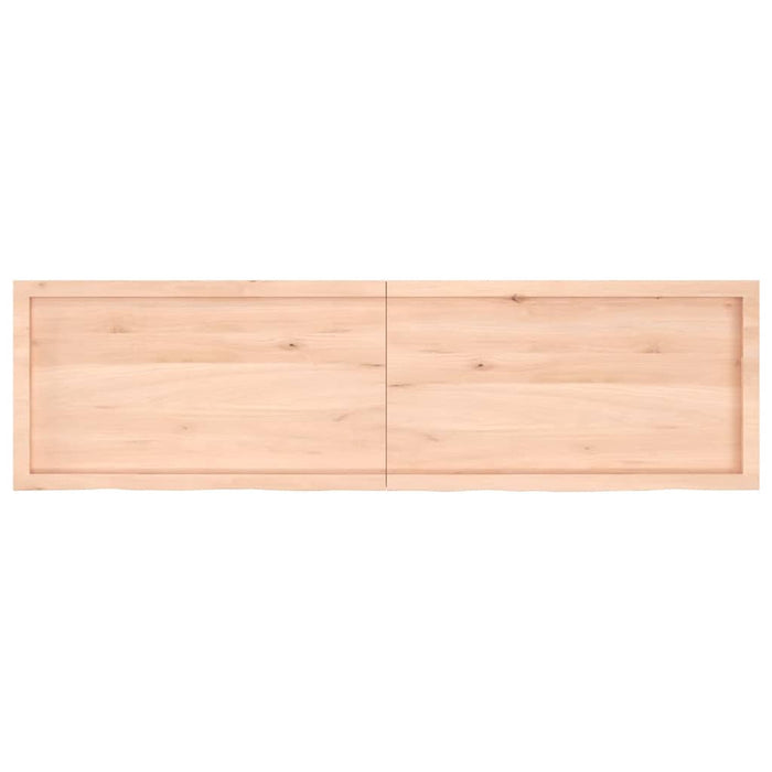 Blat de baie, 180x50x(2-6) cm, lemn masiv netratat WALTI