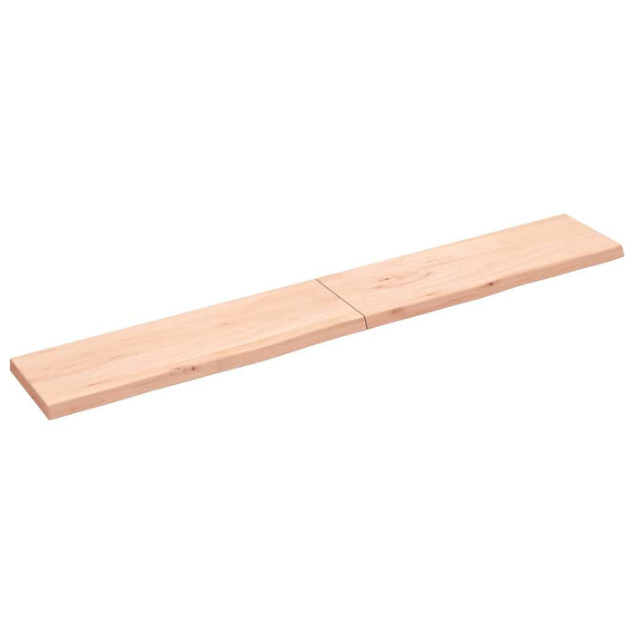 Blat de baie, 200x30x(2-4) cm, lemn masiv netratat WALTI