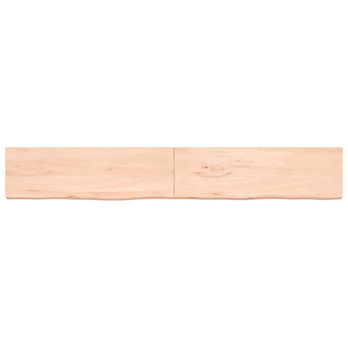 Blat de baie, 200x30x(2-4) cm, lemn masiv netratat WALTI