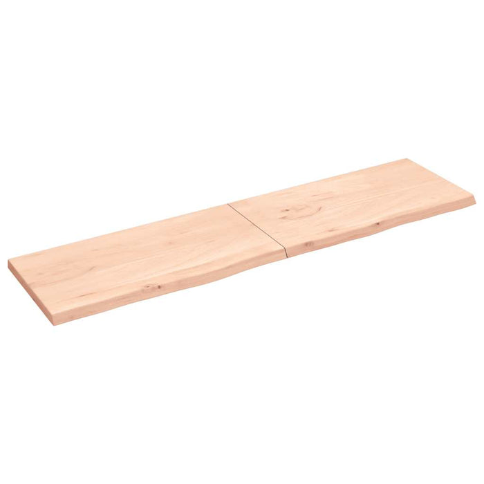 Blat de baie, 200x50x(2-4) cm, lemn masiv netratat WALTI