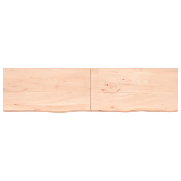 Blat de baie, 200x50x(2-4) cm, lemn masiv netratat WALTI