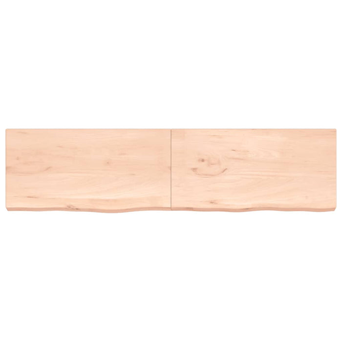Blat de baie, 200x50x(2-6) cm, lemn masiv netratat WALTI