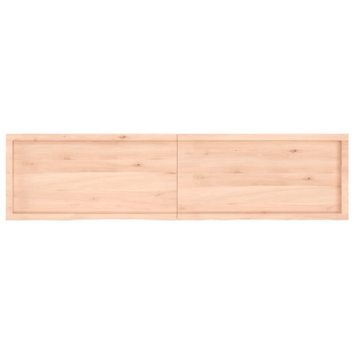 Blat de baie, 200x50x(2-6) cm, lemn masiv netratat WALTI