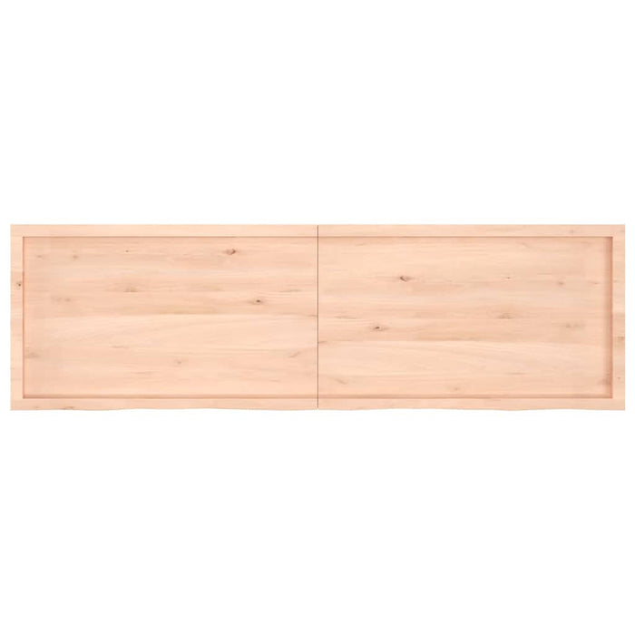 Blat de baie, 200x60x(2-4) cm, lemn masiv netratat WALTI