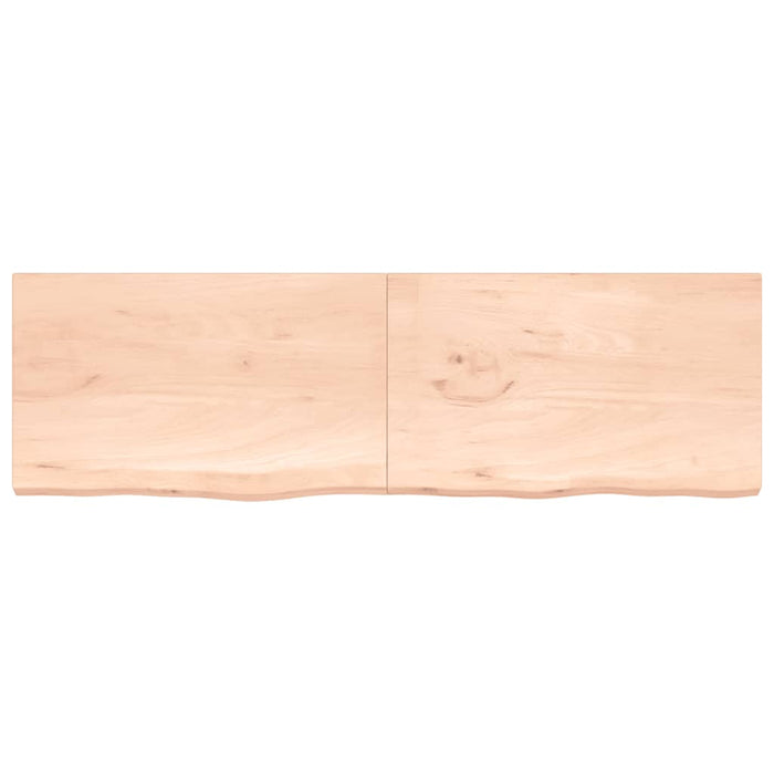 Blat de baie, 200x60x(2-4) cm, lemn masiv netratat WALTI