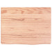Blat de baie, maro deschis, 40x30x2 cm, lemn masiv tratat - WALTI WALTI