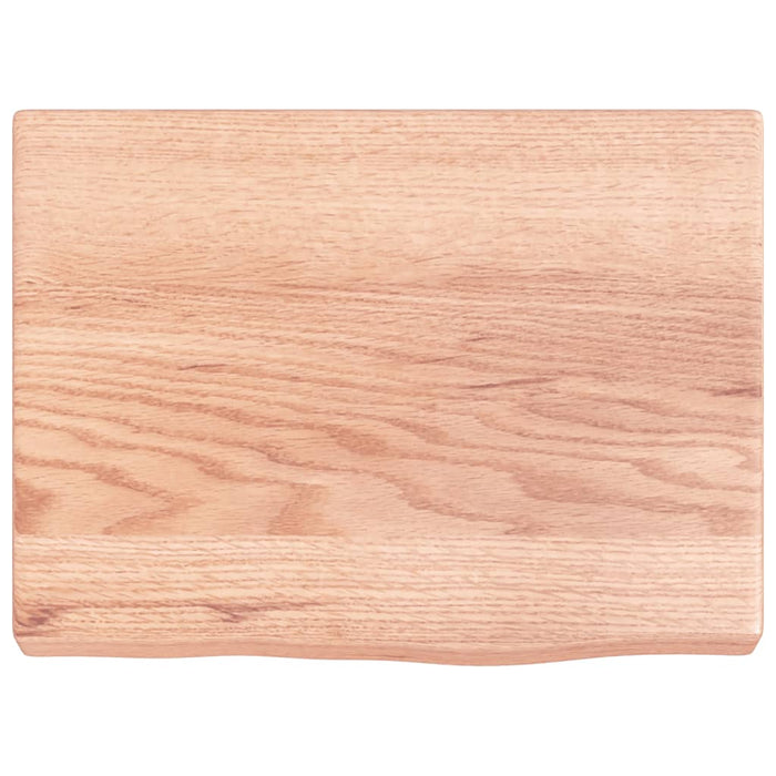 Blat de baie, maro deschis, 40x30x(2-4) cm, lemn masiv tratat WALTI