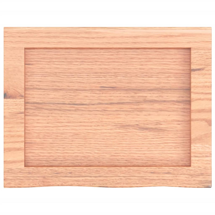 Blat de baie, maro deschis, 40x30x(2-4) cm, lemn masiv tratat WALTI