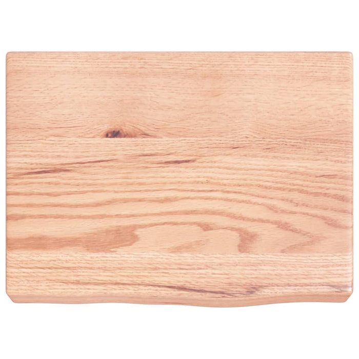 Blat de baie, maro deschis, 40x30x(2-6) cm, lemn masiv tratat WALTI
