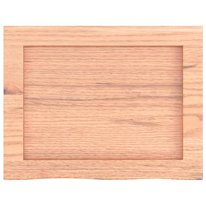 Blat de baie, maro deschis, 40x30x(2-6) cm, lemn masiv tratat WALTI