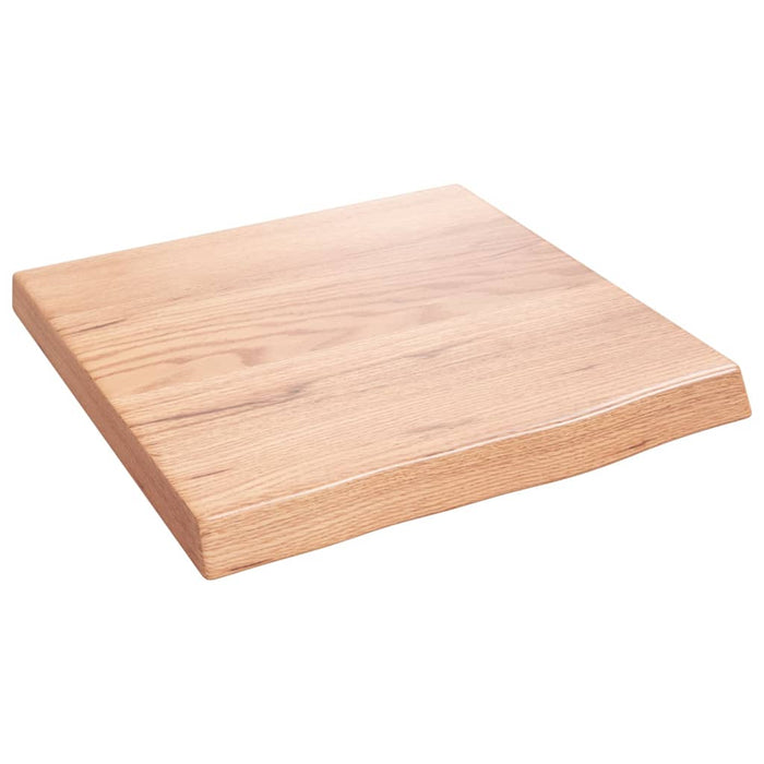 Blat de baie, maro deschis, 40x40x(2-4) cm, lemn masiv tratat - WALTI WALTI