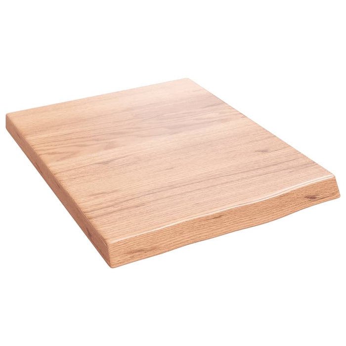 Blat de baie, maro deschis, 40x50x(2-4) cm, lemn masiv tratat - WALTI WALTI