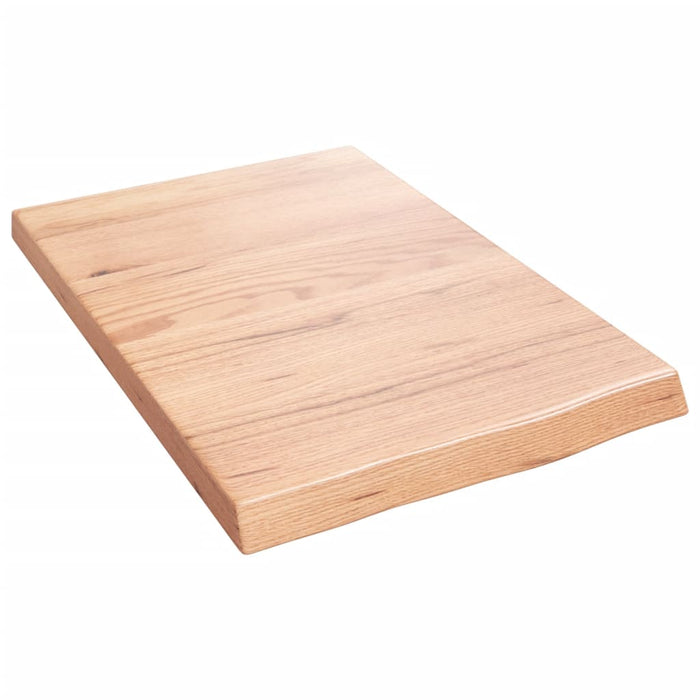 Blat de baie, maro deschis, 40x60x(2-4) cm, lemn masiv tratat - WALTI WALTI