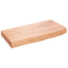 Blat de baie, maro deschis, 60x30x(2-6) cm, lemn masiv tratat - WALTI WALTI
