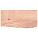 Blat de baie, maro deschis, 60x30x(2-6) cm, lemn masiv tratat - WALTI WALTI