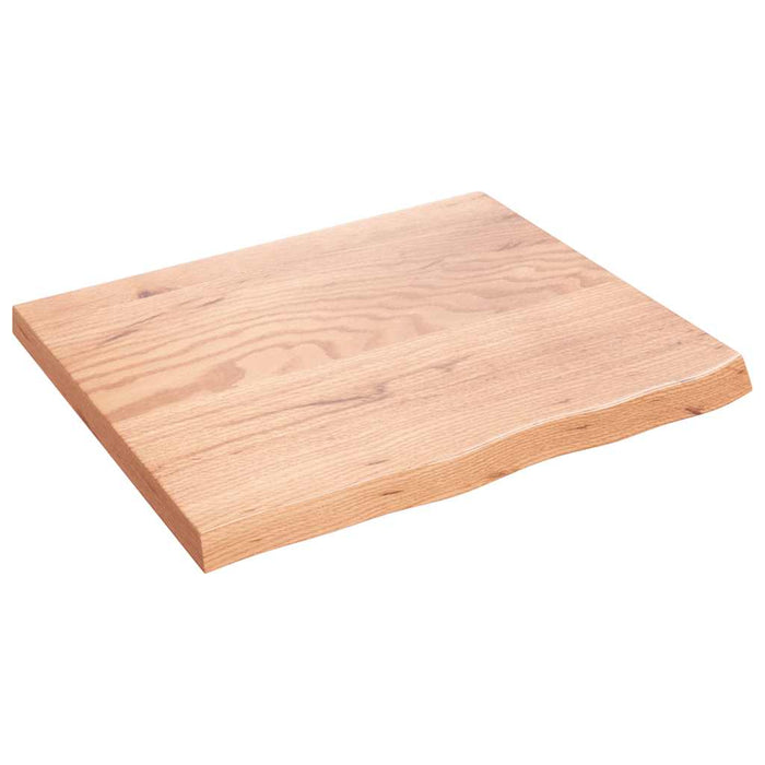 Blat de baie, maro deschis, 60x50x(2-4) cm, lemn masiv tratat WALTI