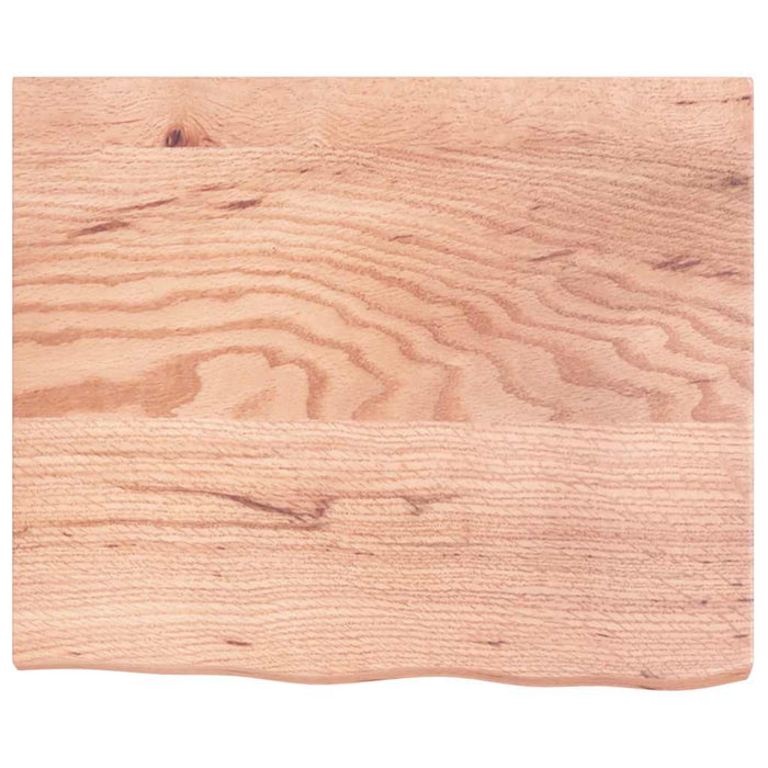 Blat de baie, maro deschis, 60x50x(2-4) cm, lemn masiv tratat WALTI