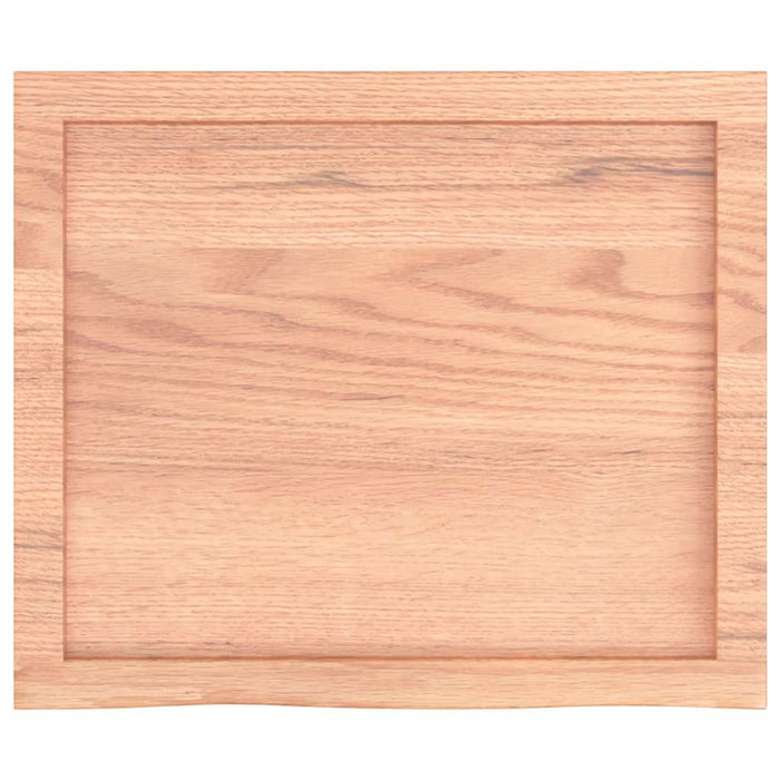Blat de baie, maro deschis, 60x50x(2-4) cm, lemn masiv tratat WALTI