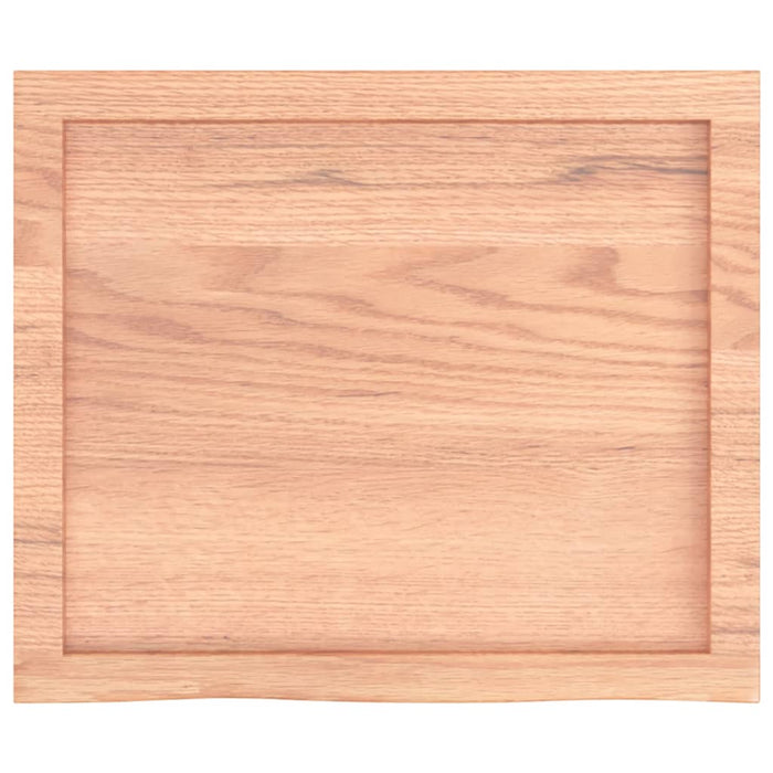 Blat de baie, maro deschis, 60x50x(2-6) cm, lemn masiv tratat WALTI