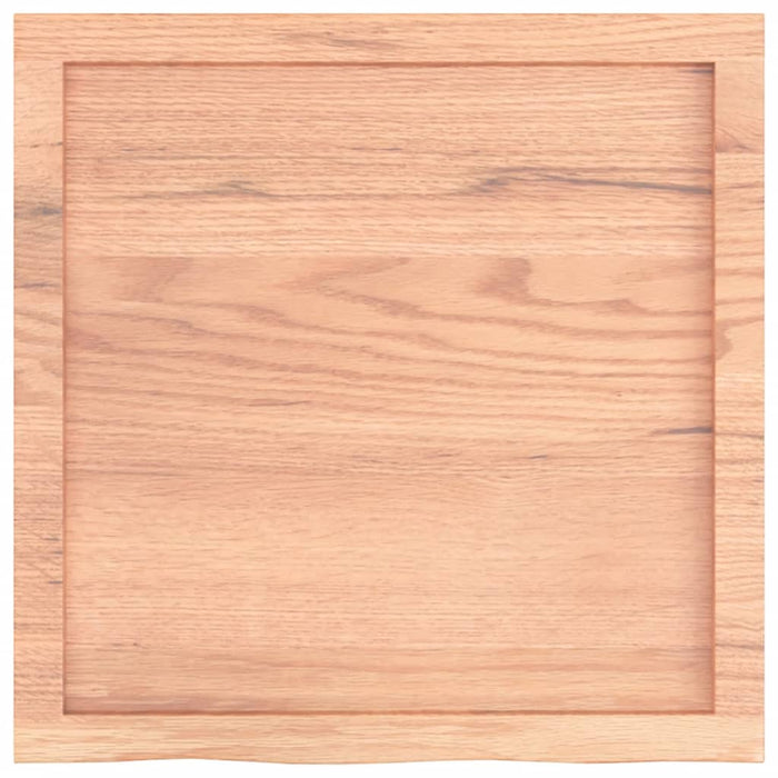 Blat de baie, maro deschis, 60x60x(2-6) cm, lemn masiv tratat - WALTI WALTI