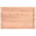 Blat de baie, maro deschis, 80x50x(2-6) cm, lemn masiv tratat - WALTI WALTI
