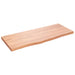 Blat de baie, maro deschis, 100x40x(2-4) cm, lemn masiv tratat - WALTI WALTI