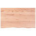 Blat de baie, maro deschis, 100x60x(2-4) cm, lemn masiv tratat - WALTI WALTI