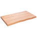 Blat de baie, maro deschis, 100x60x(2-6) cm, lemn masiv tratat - WALTI WALTI