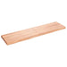 Blat de baie, maro deschis, 120x30x(2-4) cm, lemn masiv tratat - WALTI WALTI