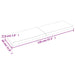 Blat de baie, maro deschis, 120x30x(2-4) cm, lemn masiv tratat - WALTI WALTI