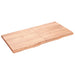 Blat de baie, maro deschis, 120x60x(2-4) cm, lemn masiv tratat - WALTI WALTI