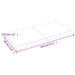 Blat de baie, maro deschis, 120x60x(2-4) cm, lemn masiv tratat - WALTI WALTI