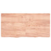 Blat de baie, maro deschis, 120x60x(2-6) cm, lemn masiv tratat - WALTI WALTI