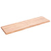 Blat de baie, maro deschis, 140x40x(2-4) cm, lemn masiv tratat - WALTI WALTI