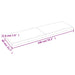 Blat de baie, maro deschis, 140x40x(2-4) cm, lemn masiv tratat - WALTI WALTI