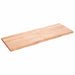 Blat de baie, maro deschis, 140x50x(2-4) cm, lemn masiv tratat - WALTI WALTI