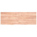 Blat de baie, maro deschis, 140x50x(2-4) cm, lemn masiv tratat - WALTI WALTI