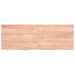 Blat de baie, maro deschis, 140x50x(2-6) cm, lemn masiv tratat - WALTI WALTI