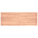 Blat de baie, maro deschis, 140x50x(2-6) cm, lemn masiv tratat - WALTI WALTI