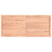 Blat de baie, maro deschis, 140x60x(2-4) cm, lemn masiv tratat - WALTI WALTI