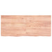 Blat de baie, maro deschis, 140x60x(2-6) cm, lemn masiv tratat - WALTI WALTI