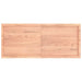 Blat de baie, maro deschis, 140x60x(2-6) cm, lemn masiv tratat - WALTI WALTI