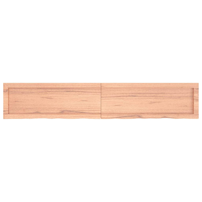 Blat de baie, maro deschis, 160x30x(2-4) cm, lemn masiv tratat - WALTI WALTI