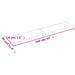 Blat de baie, maro deschis, 160x30x(2-4) cm, lemn masiv tratat - WALTI WALTI