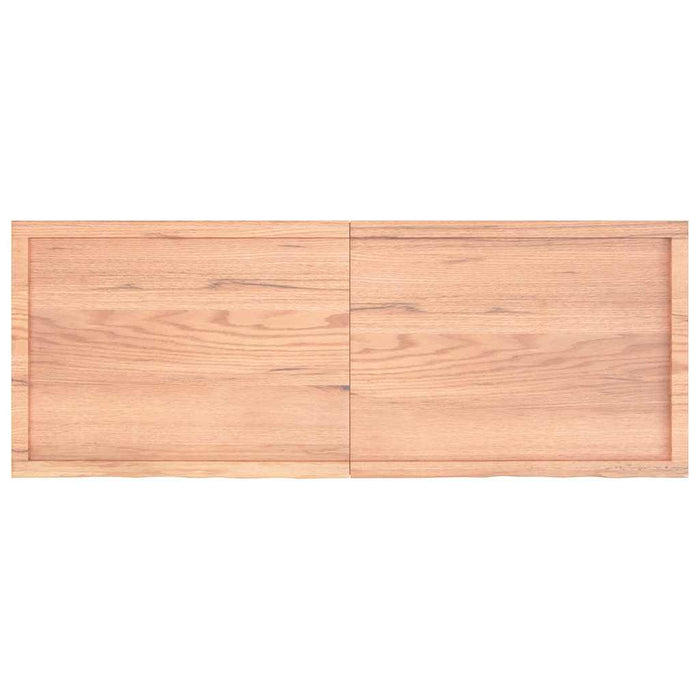 Blat de baie, maro deschis, 160x60x(2-6) cm, lemn masiv tratat WALTI