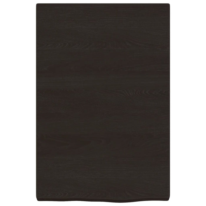 Blat de baie, maro închis, 40x60x(2-4) cm, lemn masiv tratat - WALTI WALTI
