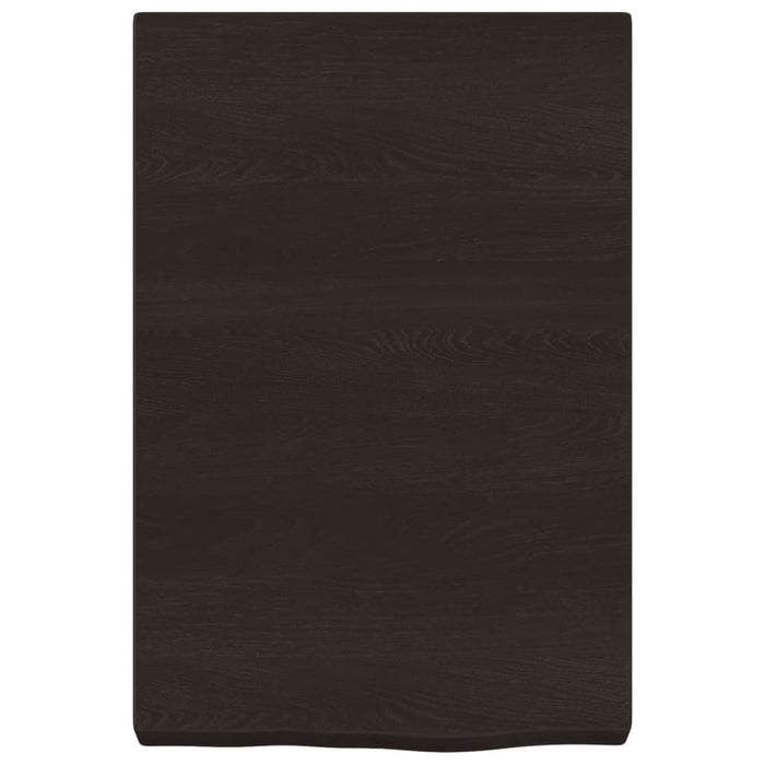 Blat de baie, maro închis, 40x60x(2-6) cm, lemn masiv tratat - WALTI WALTI